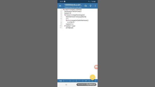 100000'den küçük digit faktöriyel sayıları listeleyen python kodu смотреть онлайн