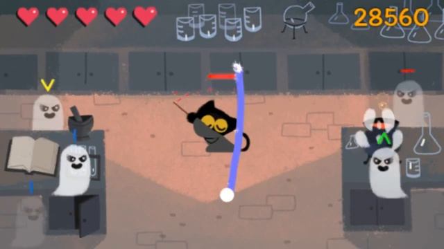 Прохождение игры Google Doodle - Halloween 2016 смотреть онлайн