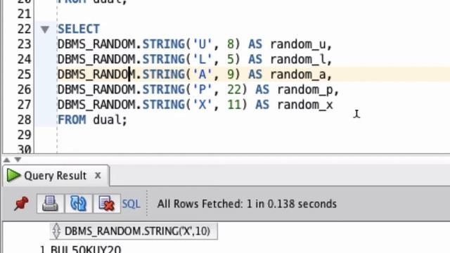 Oracle SQL Generate Random Alphanumeric String смотреть онлайн