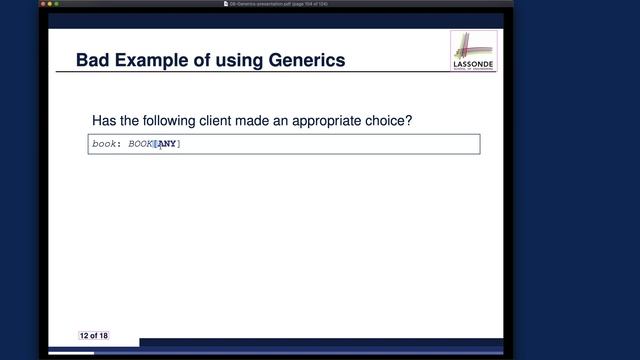[HD] EECS3311 F20 Lecture 8a Part 2 - Generic Book - Storage vs. Retrieval смотреть онлайн