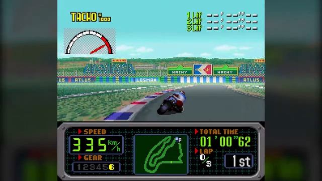 GP-1 (SNES) - Round 10: French GP Gameplay смотреть онлайн