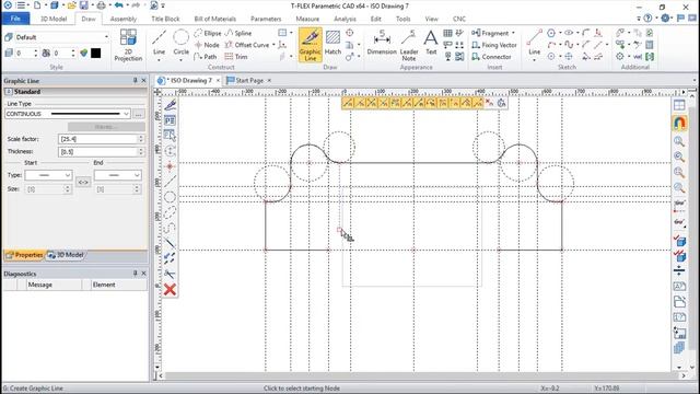 T-Flex CAD 15 2D - Exercise 53 смотреть онлайн