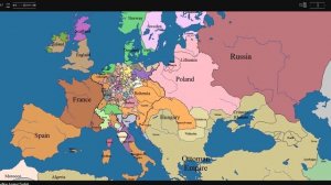 Политическая карта Европы 1000 - 2003 гг. за 4 минуты