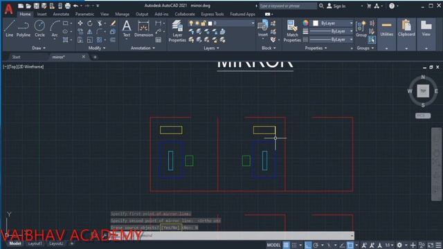 Learn AutoCAD 2021 : Mirror смотреть онлайн