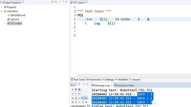 2.6 Robot framework (Selenium) | Loop statements | For Loop смотреть онлайн