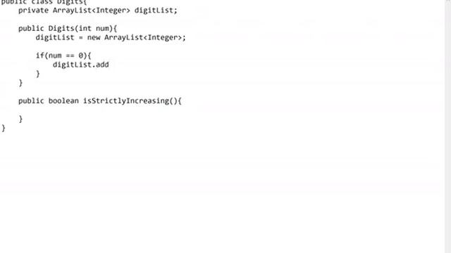 JAVA - Lesson #94 - APCSA - 2017 Free Response Question #1 - DigitList смотреть онлайн