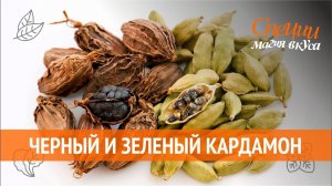 Черный и зеленый кардамон