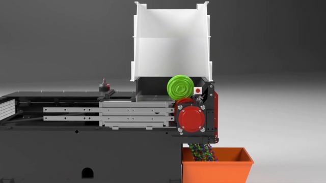 3D анимация работы шредера (физическая 3D симуляция) смотреть онлайн