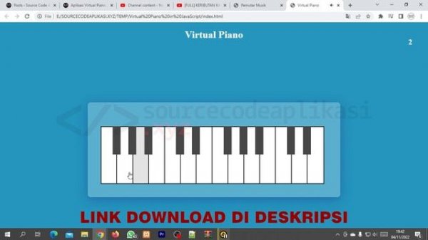 Virtual Piano JavaScript Source Code