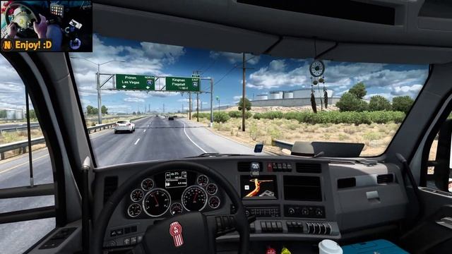Kenworth T680 w/ Cummins X15 | Oxnard - Kingman | ATS Gameplay 4K + wheel cam смотреть онлайн