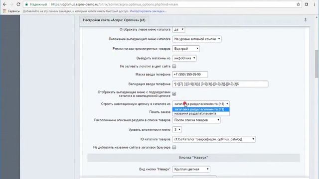 Аспро: Оптимус 1.0.10 – новые настройки для SEO смотреть онлайн