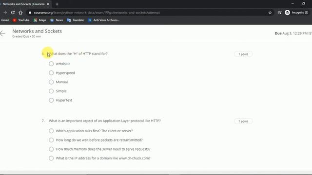 Using Python to Access Web Data || Week 3 || Quiz Answer || Coursera смотреть онлайн