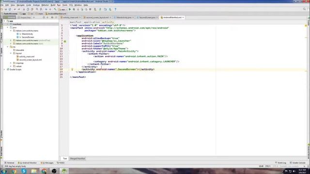 Android Beginner Tutorial #6 - Switching Activities Using a Button Click смотреть онлайн