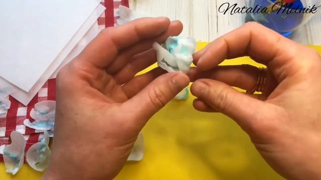 Как сделать простой цветок из вафельной бумаги без проволоки МК смотреть онлайн