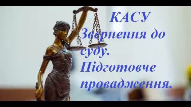 Звернення до суду Підготовче провадження КАСУ смотреть онлайн