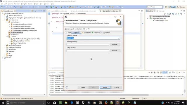 create hibernate xml config files under oracle eclipse and maven смотреть онлайн
