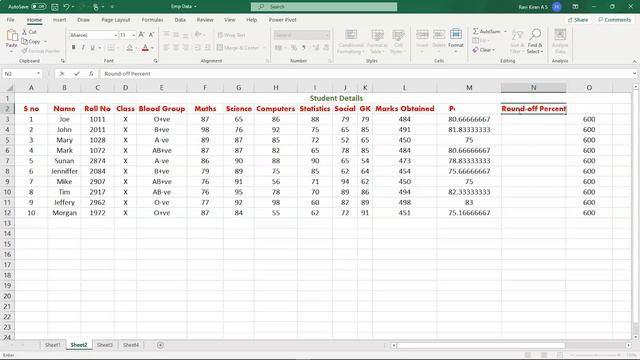 Excel Round Off Formula | How To Round Off Values In Excel | Excel Tutorial | Simplilearn смотреть онлайн
