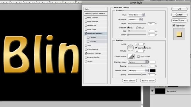 Photoshop: GOLD Bling! | смотреть онлайн