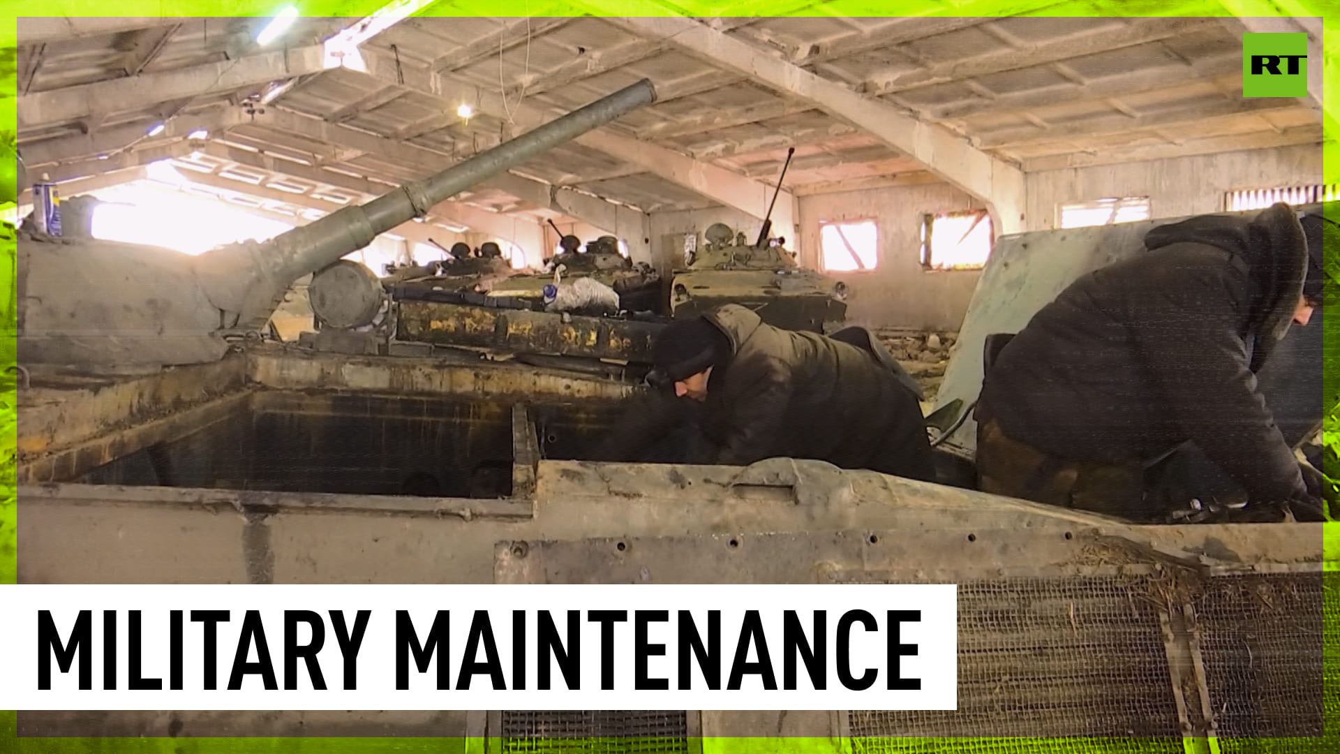 Russian Maintenance Crews Continue Military Equipment Repairs