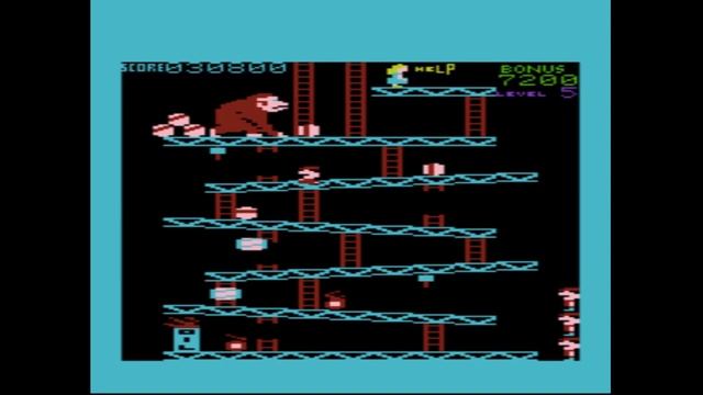 Donkey Kong Longplay (Commodore Vic-20 Version) - Level 5 (Hardest) смотреть онлайн