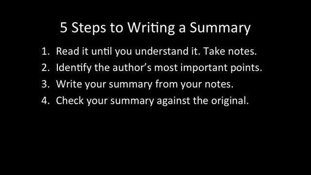 How to Write an Effective Academic Summary Paragraph смотреть онлайн