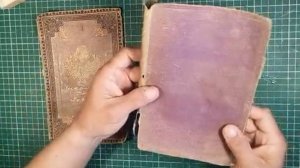 Реставрация книг дома. Ремонт переплета с тканевым покрытием.