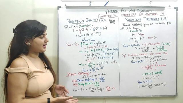 Radiation Density & Radiation Intensity | Antenna & Wave Propagation | Vaishali Kikan | Lecture 5 | смотреть онлайн