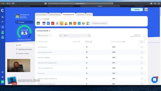 Делаю ASO своему приложению (Австралия, App Store)