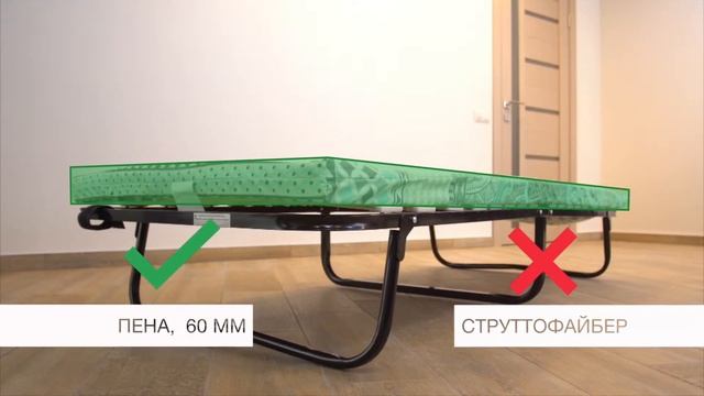 Раскладушка «Римская» - Раскладная кровать от компании Аккорд смотреть онлайн