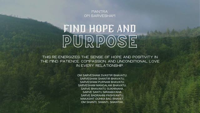 Find Hope and Purpose with Om Sarvesham Mantra смотреть онлайн