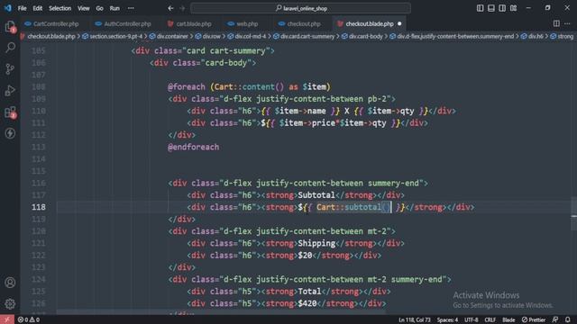Laravel 10 Ecommerce Project | #28 Setup Checkout Page | Frontend | PHP Tech Life Hindi смотреть онлайн