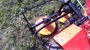 Навесил косилку на мотоблок. Первые впечатления