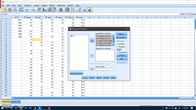 198 Replacing Missing Values Using EM Algorithm смотреть онлайн