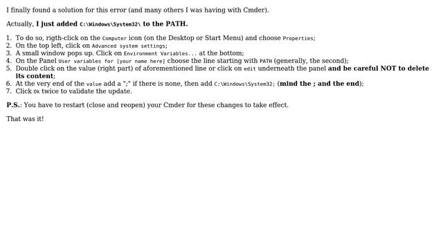 "'doskey' is not recognized" when using Cmder (3 Solutions!!) смотреть онлайн