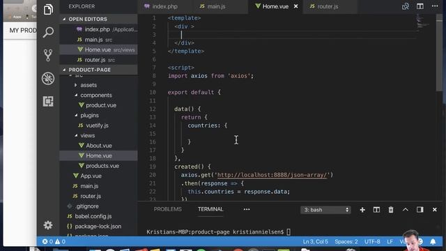 VueJS & DB | Level 4-1.5: Storing and presenting data + CORS смотреть онлайн