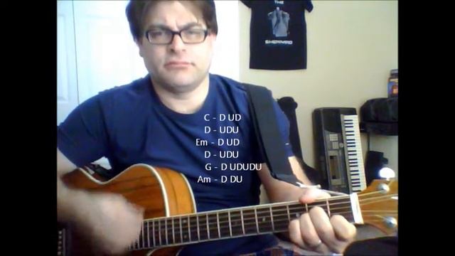 How to play "Ghost Town" by Adam Lambert on acoustic guitar смотреть онлайн