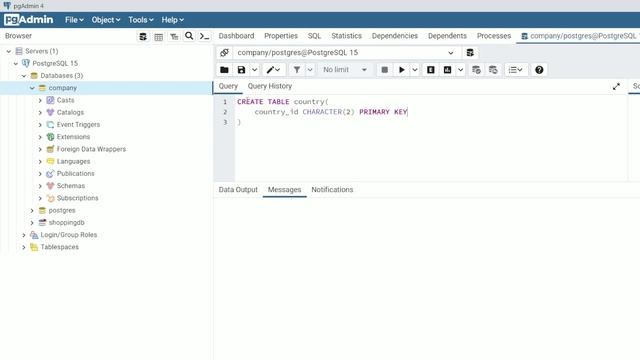 Create Table In PostgreSQL смотреть онлайн