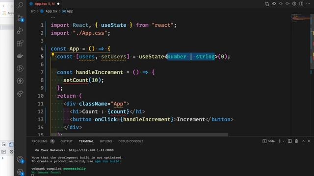 React-TypeScript Bangla Tutorial 8 : typing useState Hook смотреть онлайн