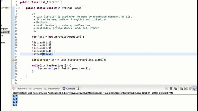 Session 12: List Iterator in Java | Programming with Arrays, Lists, Sets and Maps Series смотреть онлайн