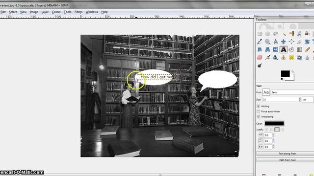 How to add speech bubbles to an image with GIMP смотреть онлайн