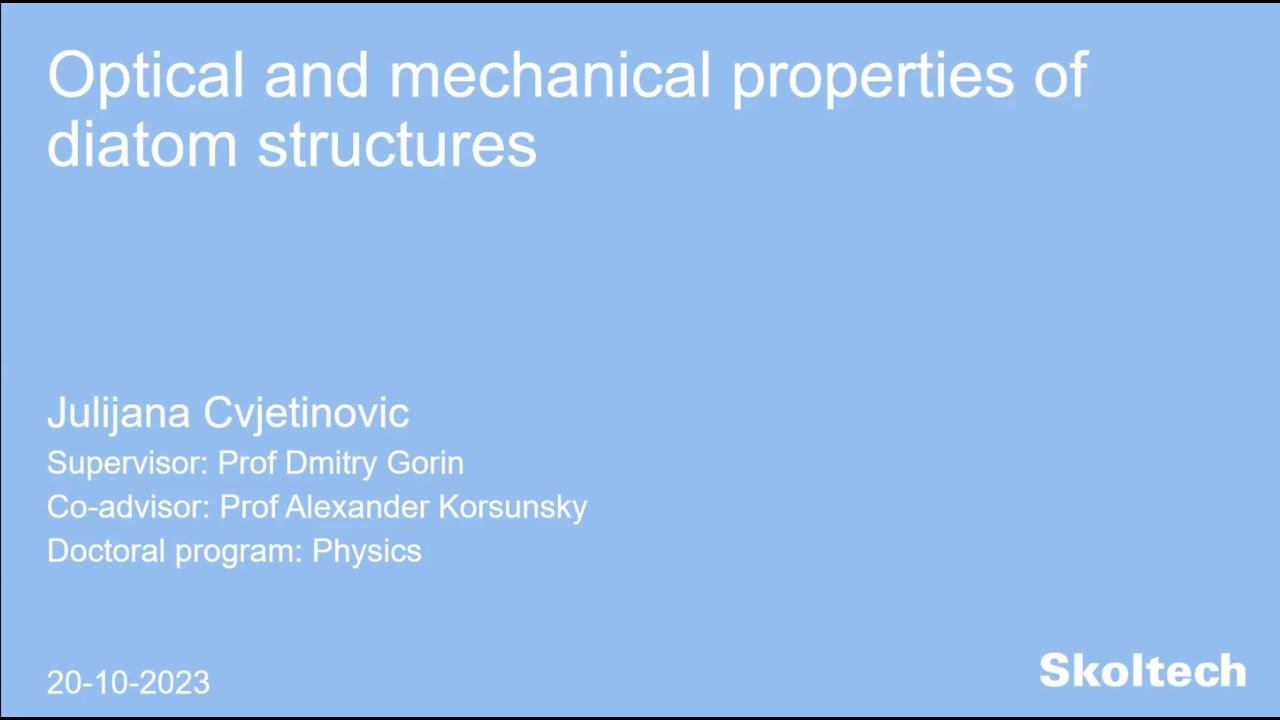 PhD Thesis Defense Julijana Cvjetinovic смотреть онлайн