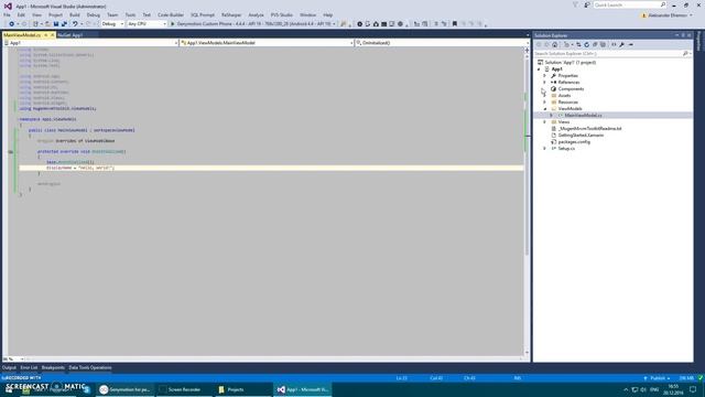 Creation of "Hello, World" Android application with MugenMvvm смотреть онлайн