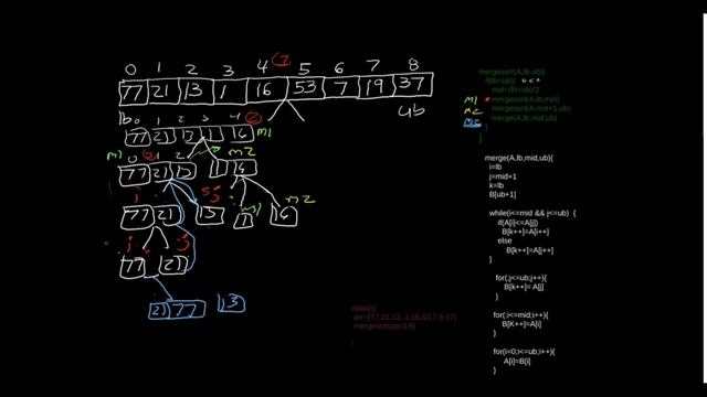 Sorting 1.2 - Merge Sort Algorithm смотреть онлайн