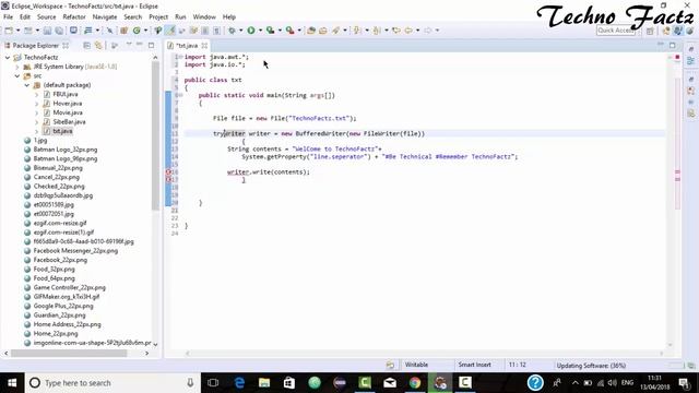 Create and write data in Text File using Java Swing смотреть онлайн