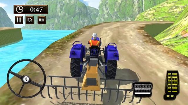 Tractor Driving Simulator 3d Truck #11 tractor transport game ट्रैक्टर परिवहन खेल ट्रैक्टर का वीडिय смотреть онлайн