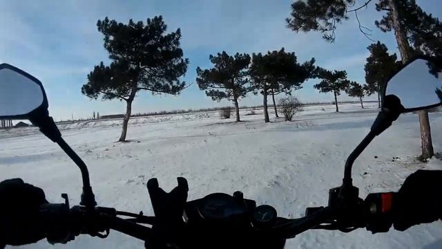 Geon Scrambler 250 зимою в - 17. Как себя чувствует мотоцикл? смотреть онлайн