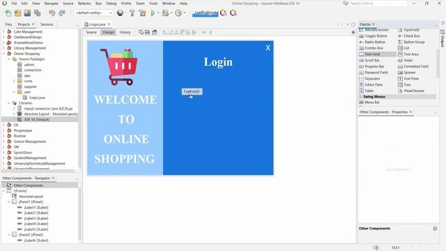 Online Shopping Management System in Java | NetBeans | MySQL | Part-1 смотреть онлайн