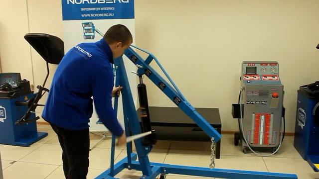 ? Кран гаражный гидравлический 2т | Краны для снятия двигателя складной гусь смотреть онлайн