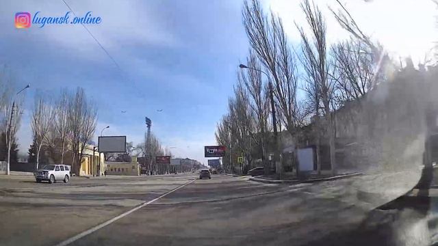От центра Луганска до Автовокзала смотреть онлайн