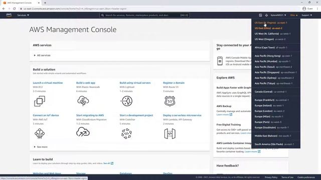 Navigating the AWS UI смотреть онлайн